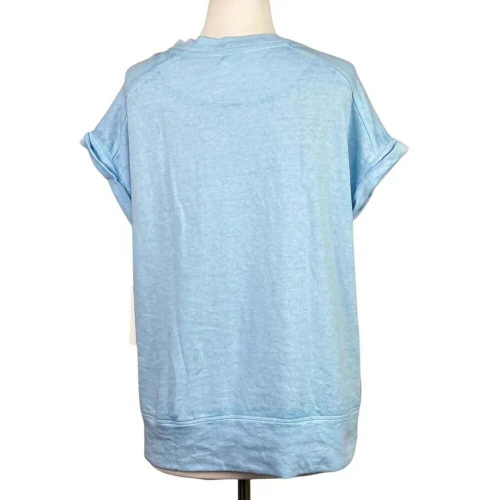 Calvin Klein Short Sleeve Sweatshirt NWT Size Medium - Picture 5 of 9